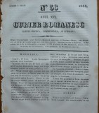Cumpara ieftin Curier romanesc , gazeta politica , comerciala si literara , nr. 53 din 1844