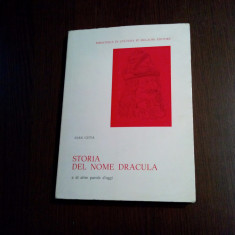 STORIA DEL NOME DRACULA - Ioan Gutia (autograf) - 1976, 142 p.