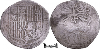 1497 S, 1 Real - Isabela I a Castiliei &amp;amp; Ferdinand al V-lea - Regatul Spaniei foto