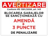 Indicator blocarea garajelor