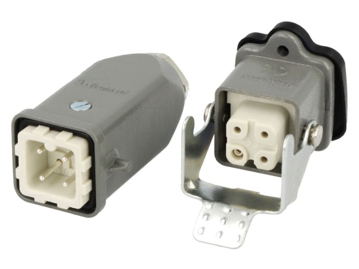 Conector HDC 4+3 PIN drept, 3A