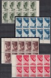 ROMANIA 1945 LP 171 ARLUS SERIA IN BLOCURI DE 10 TIMBRE MNH, Nestampilat