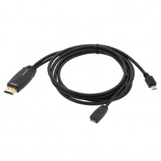 Cablu HDMI MHL tata - Micro USB, lungime 1.5 m foto