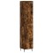 Dulap inalt, stejar fumuriu, 34,5x34x180 cm, lemn prelucrat