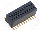 Conector PCB-PCB mamă PIN 22 0,8mm CLE aurit SMT 2,7A SAMTEC