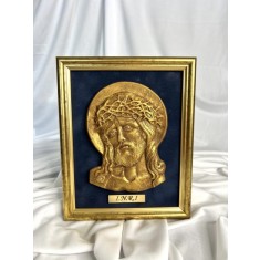 Chipul lui Isus &ndash; ceramică și foiță aurie
