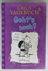 GREGS TAGEBUCH , GEHT &amp;#039;S NOCH (JURNALUL LUI GREG ) , comic - roman von JEFF KINNEY , TEXT IN LIMBA GERMANA , 2009 foto