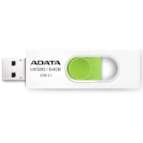 Adata - Memory Stick (AUV320-64G-RWHGN) - USB 3.1 FlashDrive, 64GB - White / Green