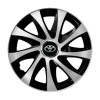Set 4 capace roti Drift exrta silver&amp;black R15 Compatibil Cu Toyota, Autohelix MSA