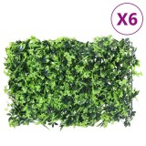 Gard din frunze artificiale,&nbsp;6 buc., verde, 40x60 cm GartenMobel Dekor