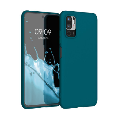 Husa Kwmobile pentru Xiaomi Redmi Note 10 5G, Silicon, Albastru, 54947.224 foto