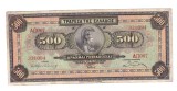 Bancnota Grecia 500 drachmai/drahme 1 octombrie 1932, circulata, stare relativ buna