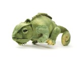 Jucarie de plus cameleon verde si realist 28 cm moale si catifelat