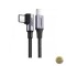 Cablu Date si Incarcare USB-C - USB-C UGREEN US255 Angled 60W 1m Gri