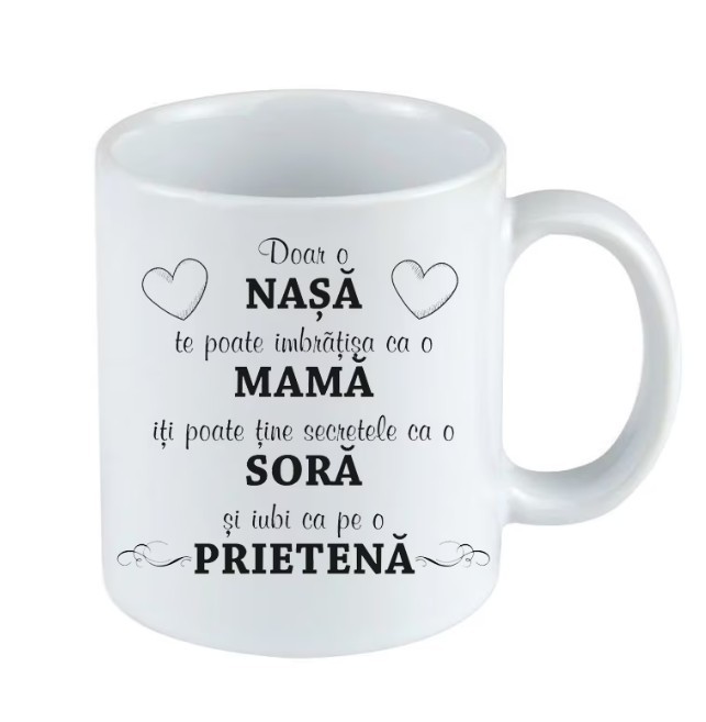 Cana alba personalizata pentru nasa, INOVATIX&reg;. 330ml