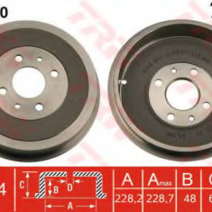 Tambur frana FIAT PALIO Weekend (178DX) (1996 - 2016) TRW DB4210