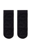 Șosete subțiri din poliamidă cu model buline, Conte Elegant Fantasy 16124, Negru, 36-39 (23-25)