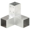 VidaXL Conector de grindă, formă Y, 71 x 71 mm, metal galvanizat 145457