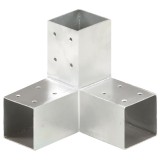 Conector de grinda, forma Y, 71 x 71 mm, metal galvanizat GartenMobel Dekor, vidaXL