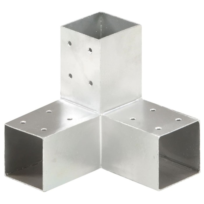 vidaXL Conector de grindă, formă Y, 71 x 71 mm, metal galvanizat