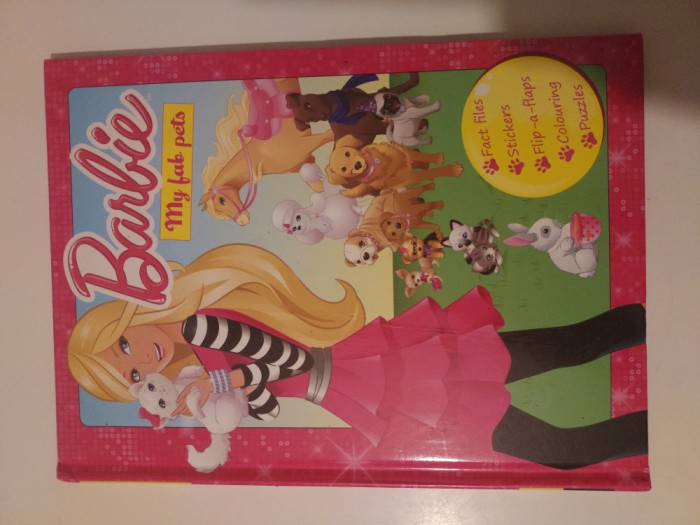 Barbie - My fab Pets, contine pagini cu jocuri 3 D (5+1)5