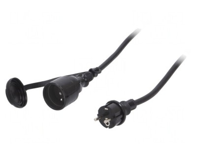 Prelungitor Electric Negru 20m 16A foto
