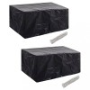 VidaXL Huse mobilier grădină 2 buc. set poliratan 10 ocheți 240x140 cm 279123