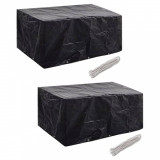 Gossi huse mobilier gradina 2 buc. set poliratan 10 ocheti 240x140 cm