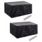 vidaXL Huse mobilier grădină 2 buc. set poliratan 10 ocheți 240x140 cm 279123