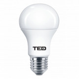 Bec LED E27 12V, 8W 4100K A60 800lm, TED, Ted Electric