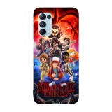 Husa compatibila cu Oppo A54 5G, Viceversa, model Cartooned Stranger things, Silicon, TPU, Transparent, Carcasa