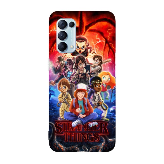 Husa compatibila cu Oppo A72, Viceversa, model Cartooned Stranger things, Silicon, TPU