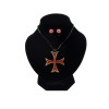 Bust Expunere Bijuterii din Catifea Neagra WZ247 L