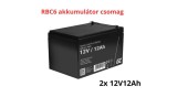 Pachet de baterii de &icirc;nlocuire APC RBC6 (2x 12V 12Ah)