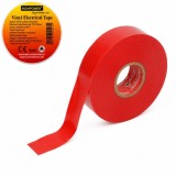 Banda izolatoare rosie vinil 19mm x 20m Premium Super Power 33+ HighPower