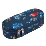 Penar borseta 1 compartiment, 1 extensie, oval, Majewski, Colectia Colour Pads 2024, PC-01, 20.5x9.5x5 cm