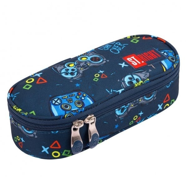 Penar borseta 1 compartiment, 1 extensie, oval, Majewski, Colectia Colour Pads 2024, PC-01, 20.5x9.5x5 cm