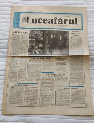 Ziarul LUCEAFĂRUL (6 mai 1989) Nr. 18 foto