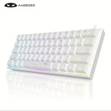 Tastatura gaming 60% MageGee, RGB backlit cu 61 de taste.