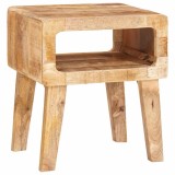 Cumpara ieftin Mese de capăt cu raft 40 x 32 x 46 cm Lemn masiv de mango