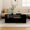 Gossi masuta de cafea, negru, 102x55x42 cm, lemn prelucrat