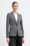 Marella sacou Emme by Marella culoarea gri, un singur r&acirc;nd de nasturi, cu imprimeu, 2525916072200