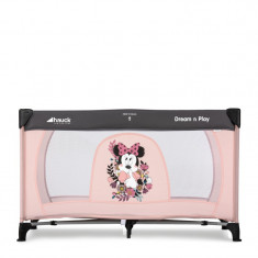 Patut pliabil Dream&amp;#039;n Play Minnie Sweetheart Hauck, saltea inclusa, 120 x 60 cm, maxim 15 kg, 0 luni+ foto