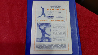 program Constructorul Oradea- Dinamo foto