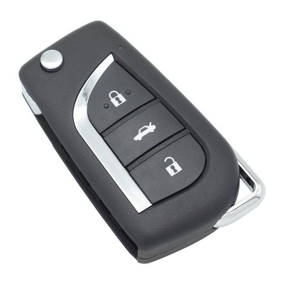 Carcasa cheie tip briceag Techstar 3 butoane compatibila Toyota Prius &amp;ndash; cu lama VA2 foto