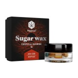 Sugar Wax CBD + terpeni, 62%, 1gr, HAPPEASE, Zkittlez