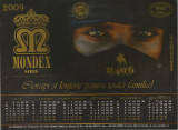 Romania, Mondex, Sibiu, calendar de birou, 2009