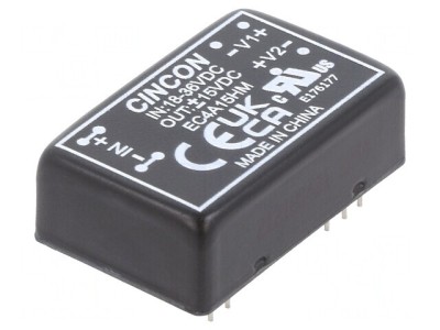 Convertor DC/DC 5/6W 18-36V la 15V/-15V EC4A15HM foto