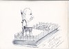 Bnk cp Stefan Cazimir vazut de Gheorghita Ghinea Uriasu - caricatura originala, Portrete, Carbune, Altul