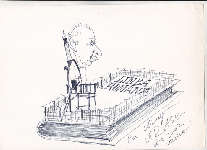 bnk cp Stefan Cazimir vazut de Gheorghita Ghinea Uriasu - caricatura originala